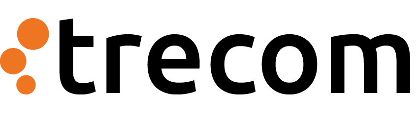 Trecom logotyp i färg leverantör