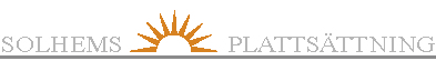 Solhems plattsättning logotyp referens